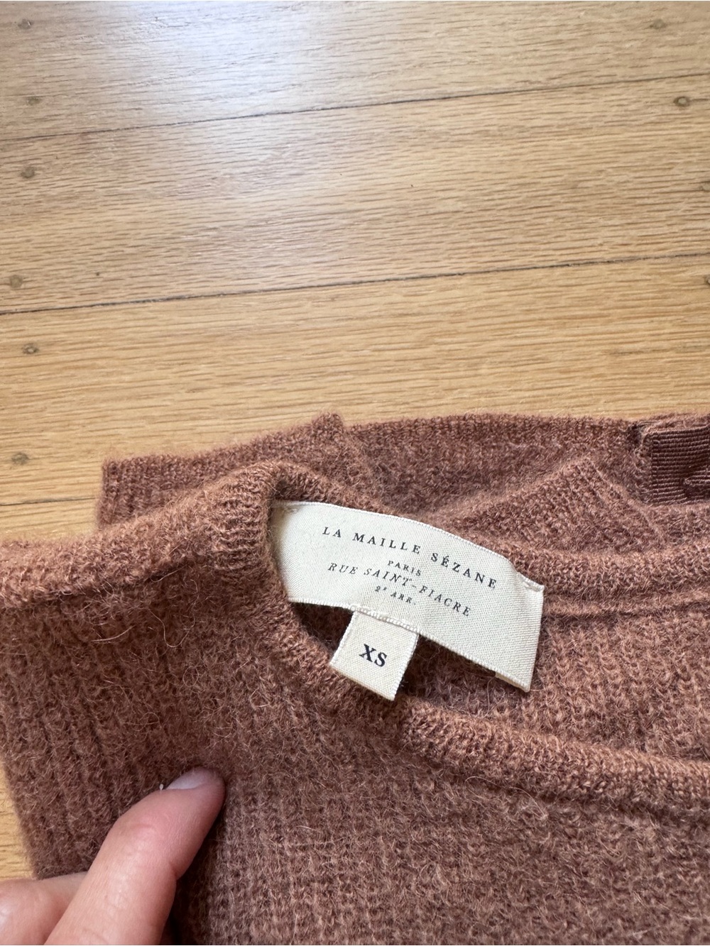 Sezane Gaspard Cardigan in Camel, size XS - Picture 5 of 9